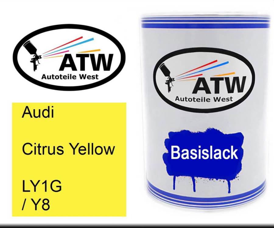 Audi, Citrus Yellow, LY1G / Y8: 500ml Lackdose, von ATW Autoteile West.